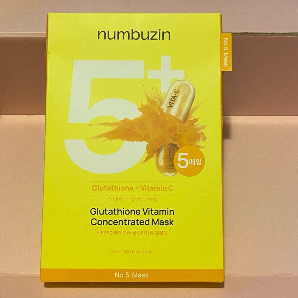 numbuzin No.5 Glutathione Vitamin Concentrated Mask